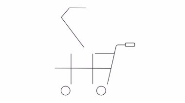 Her ikisi de siyah çizilmiş bir alışveriş arabasının üzerinde asılı duran bir elmas