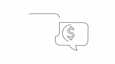 İki konuşma balonu, biri kalp, biri dolar işareti.