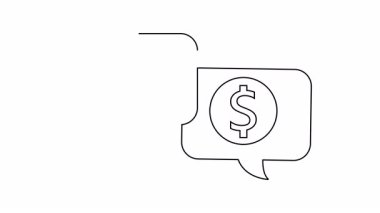 Konuşma balonlarında bir tokalaşma ikonu ve dolar işareti simgesi gösterilir