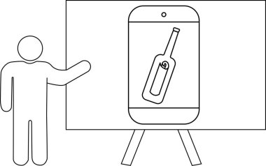 Ekrandaki iletiye uymayan resmi gösteren çubuk şekli