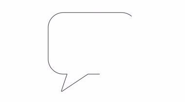 Konuşma baloncuğundaki güneş beyaz arkaplan basit siyah çizgiler