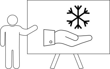 Çubuk şekilli hediyeler kar tanelerini ayakta tutarak kayar.