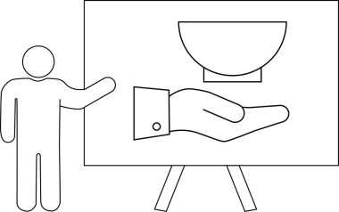 Grafik, tabağın yanındaki sehpanın üzerinde durduğunu gösteriyor.