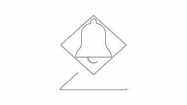 Açılmış bir zarf çizimi ve içinde bir zil var.