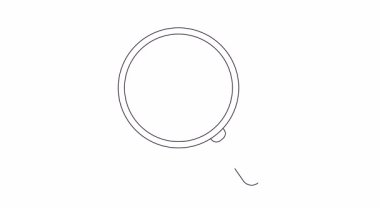 Plastik şişe ana hatlarına odaklanan büyüteç