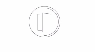 Bir büyüteç açık bir kapıya odaklanır