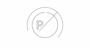 RM çemberin içinde düz çizgi ile kesişiyor.