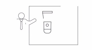 Bir kişi çerçeveli güneş kremi resmi sunar.