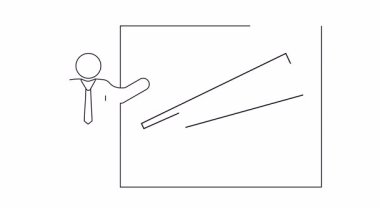 Tahtadaki yükselen çizgilere işaret et