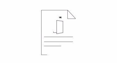 Bir belge açık bir kapıyı ve yukarıda ESCAPE sözcüğünü aşağıdaki boş satırlarla gösterir