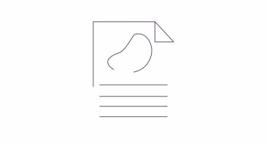 Üst köşesinde biftek simgesi olan katmanlı çarşaf.