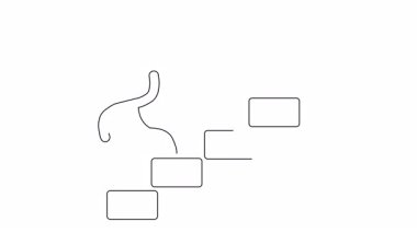 Bir çubuk figürü zigzag okunun üzerine adım attığında reddedilir düz bir ok rota seçimlerini önermek için kabul edilir.