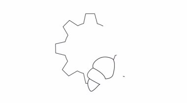 Bir çizgi çizimi, alt kısmı kruvasanla örtüşen bir vites içerir.