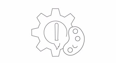 Boya fırçası ve paleti olan bir vites.