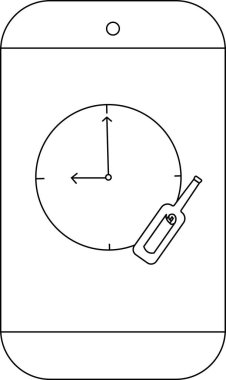 Saatin bir kısmını kaplayan şişedeki mesajla birlikte saat 900 'de bir telefon görüntüler.