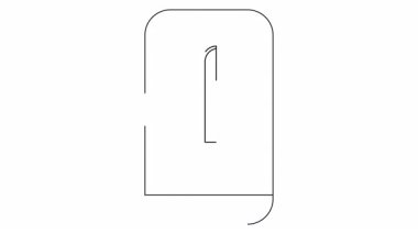 Ekranda bıçağı gösteren bir akıllı telefon çizimi.