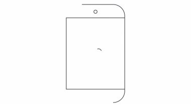 Ekranın ortasında kapalı bir eli gösteren yumruk sembollü telefon