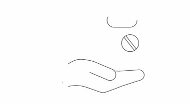 Kapsüller ve haplar dahil çeşitli ilaç haplarını sunan bir el.