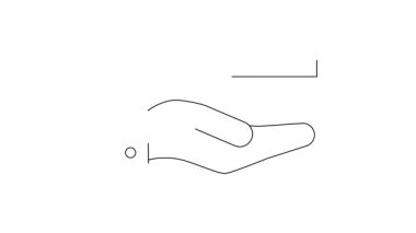 Çizgi sanatı, sigara ikram eden gömlek manşetli bir eli tasvir ediyor.