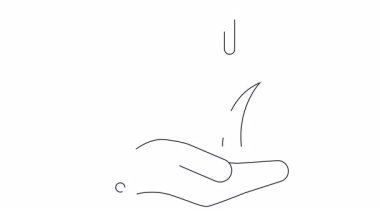 Çizilmiş resim el tutma tesisi