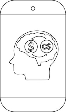 Özetlenmiş cep telefonu profili başkanlığı ve ABD para birimi değişimi