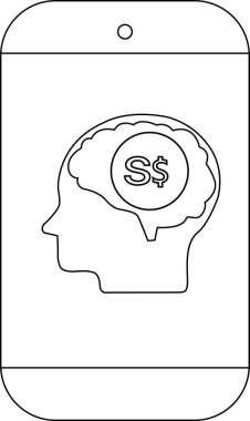 Telefon, Singapur dolar sembollü beyin şeklindeki ana hatları görüntüler