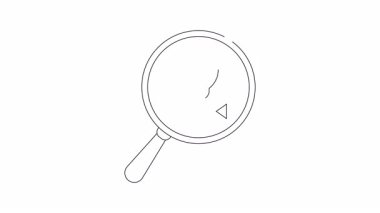 Bir büyüteç, bir ampulle eşleştirilmiş bir e-posta zarfını inceler