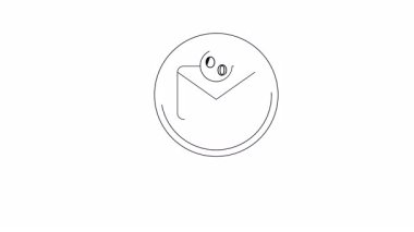 Bir büyüteç, üzerinde yüzde işareti olan bir e-posta zarfını inceler