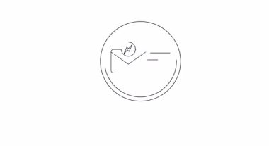 Büyüteç, üzerinde yıldırım sembolü ve yatay hız çizgileri olan bir harfe odaklanır.