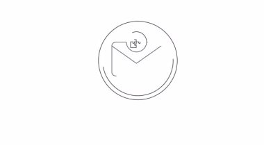 Bir büyüteç, üzerinde yapboz parçaları olan bir e- posta simgesine odaklanır