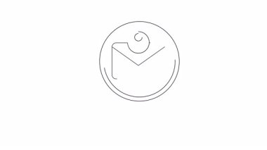 Bir büyüteç, içinde insan simgesi olan bir zarfa odaklanır