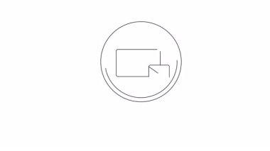 Bir büyüteç beyaz zemin üzerinde siyah bir zarf olan bir klasörü gösterir