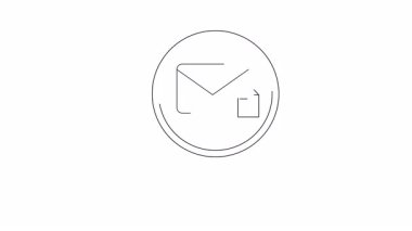 Bir zarf ve dosya simgesine odaklanan büyüteç