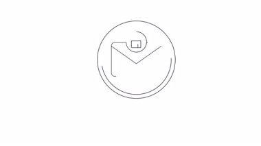 Ev sembollü zarf simgesine odaklanan büyüteç