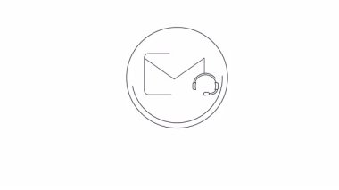 Ana hatlı büyüteç, bir e-posta simgesine odaklanır.