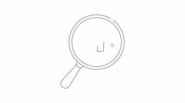 Büyüteç, asma kilidi işaret ediyor.