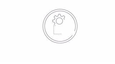 Bir cüzdanın üzerindeki büyüteç, ana hatlarıyla belirlenmiş bir stil.