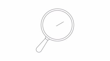 Bir büyüteç, veri veya dosya incelemesi öneren bir klasörün üzerindeki bir evrak çantasına odaklanır.