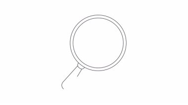 Bir büyüteç açık asma kilit ile korunan bir klasöre odaklanır