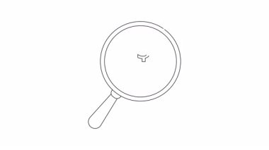 Üzerinde dolar işareti olan bir klasöre odaklanan bir büyüteç çizimi