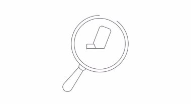 Dosya klasörü dolar faturasının üzerine büyüteç