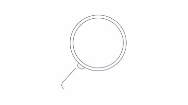 Bir dosya dizini üzerine ev simgesine odaklanan büyüteç ana hatları