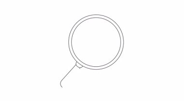 Çizgi sanatı, bir bomba ve kilitlenmemiş bir asma kilidi vurgulayan bir büyüteç gösteriyor.