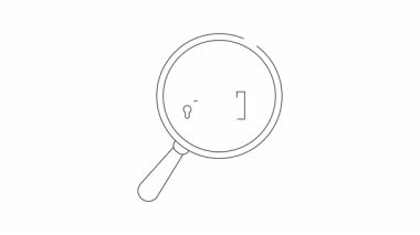 Büyüteçle izlenen asma kilit grafiği