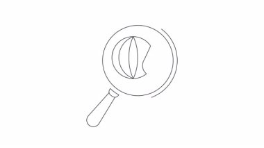 Bir mercekle büyütülmüş küresel bir su damlası.