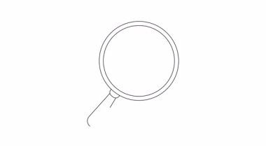 Bir büyüteç, asma kilidi olan bir kişinin simgesine odaklanır.