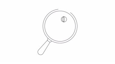 Çizgi sanatı, elinde küre tutan bir kişinin büyüteçle görüldüğünü gösteriyor.