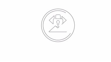 Bir büyüteçle kilitlenmiş ana hatlı e-posta