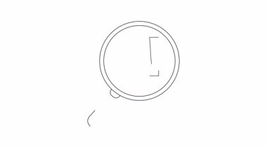 Bir ok grafiği ve ünlem işaretinin üzerine bir büyüteç çizimi