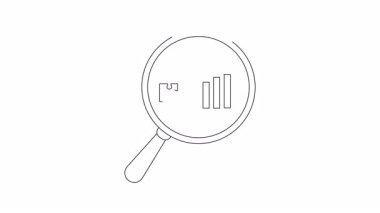 Bir büyüteç bulmaca parçalarına ve yukarı bakan bir okla yükselen çubuk grafiğine odaklanır